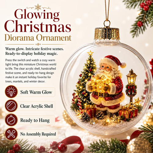 🎄Glowing Christmas Diorama Ornament – Perfect Christmas Tree Decorations