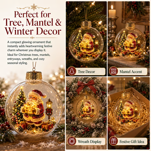 🎄Glowing Christmas Diorama Ornament – Perfect Christmas Tree Decorations