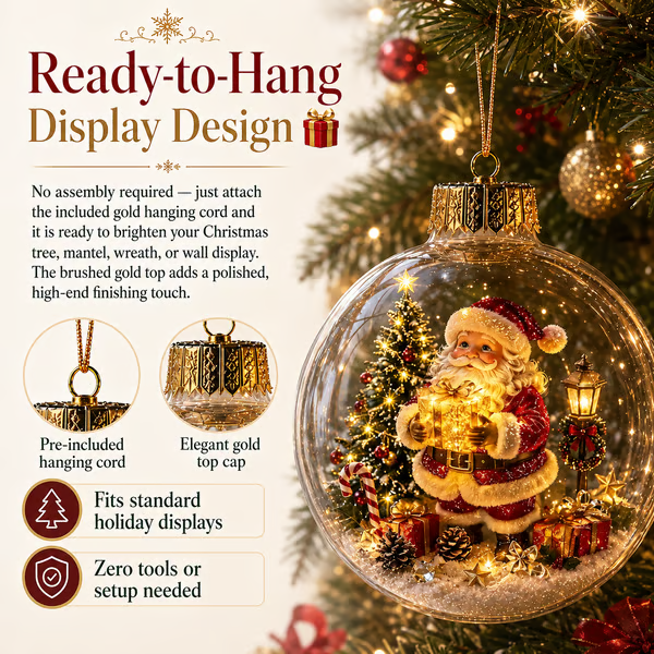 🎄Glowing Christmas Diorama Ornament – Perfect Christmas Tree Decorations