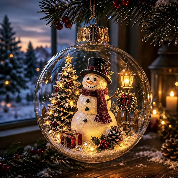 🎄Glowing Christmas Diorama Ornament – Perfect Christmas Tree Decorations