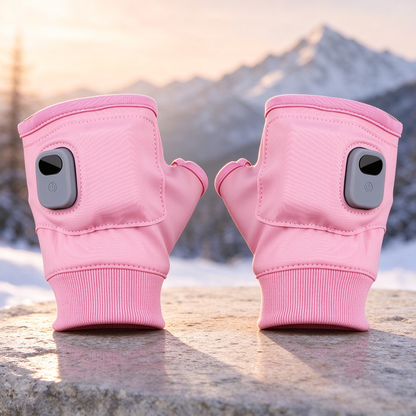 Unisex Rechargeable Heated Fingerless Gloves