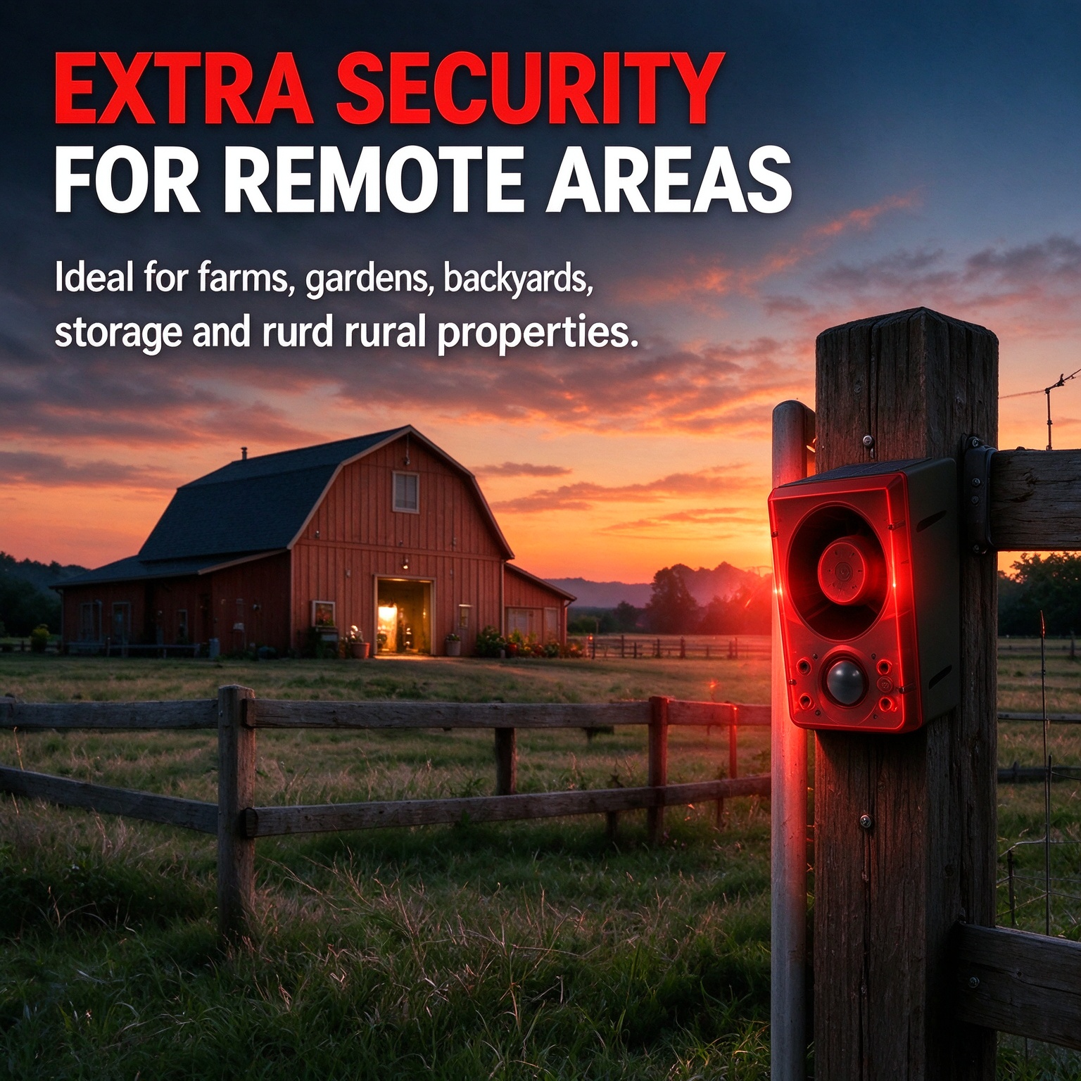 Solar-assisted power for the outdoor motion alarm