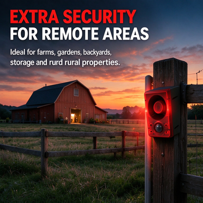 Solar-powered infrared sensor alarm