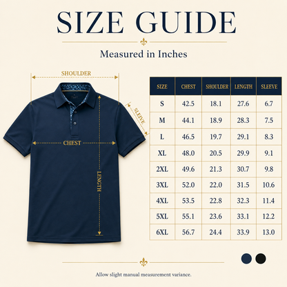 👔 Men's Premium Contrast Collar Polo