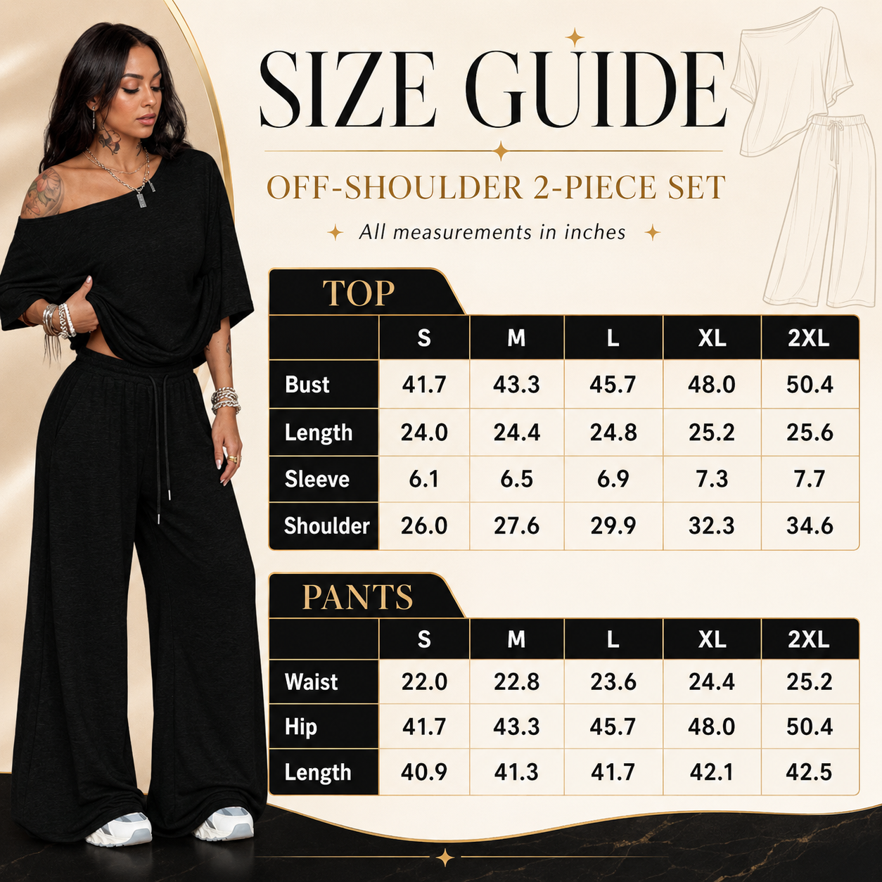 GlEffortless Asymmetric Two-Piece Set 💋