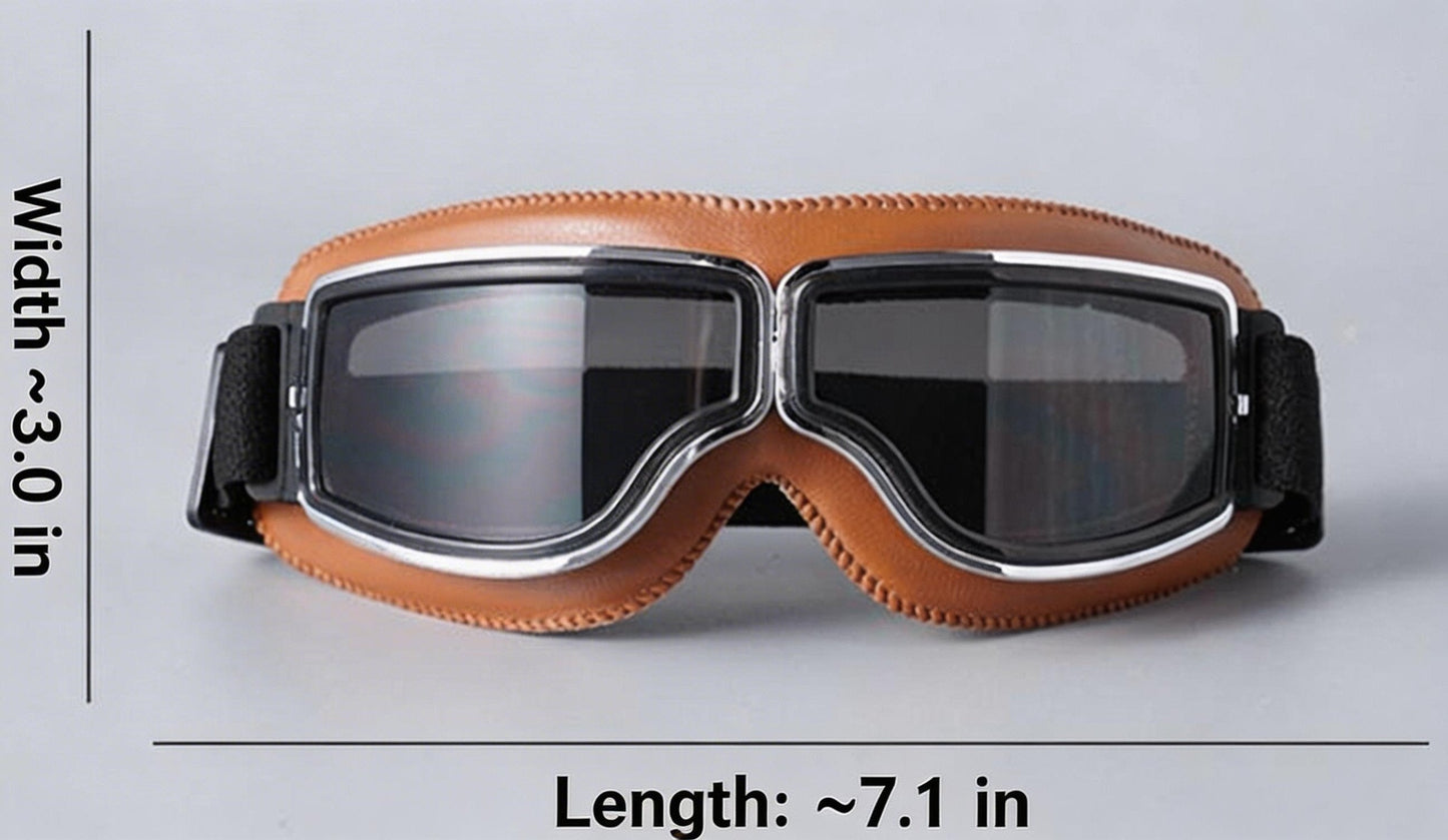 🔥Hot Sale - 49% OFF 🕶️ OTG Vintage Motorcycle Goggles (Fits Over Glasses)