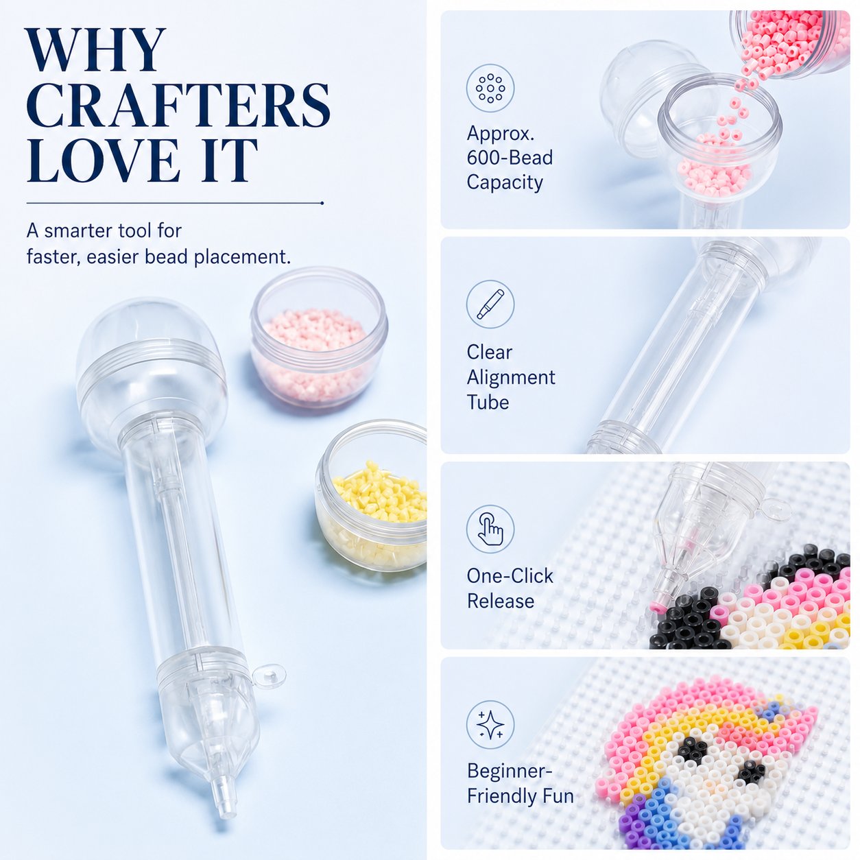 ✨ Push Bead Dispenser Pen 🎨