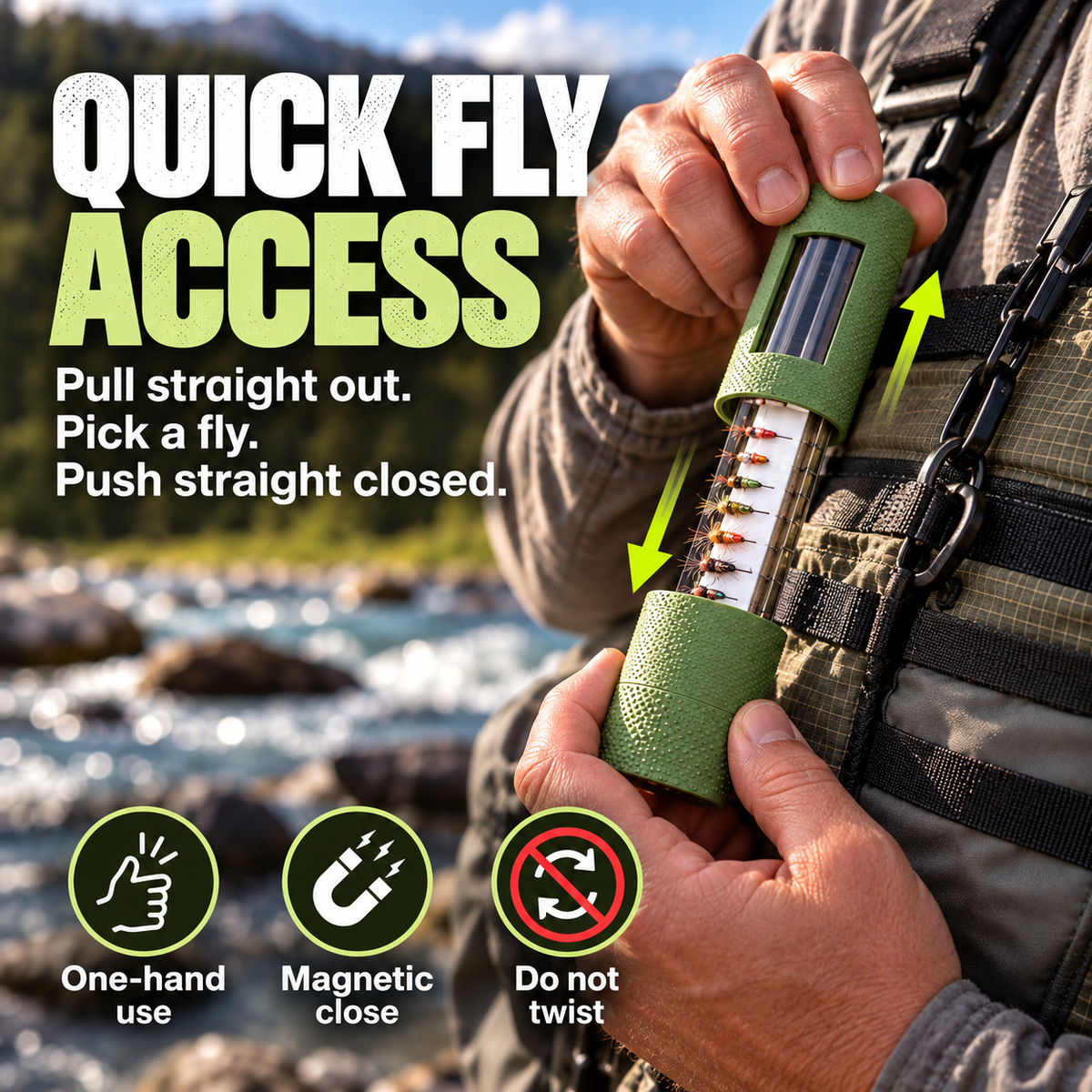 Wearable Fly Holder — Fast Access Without the Bulk