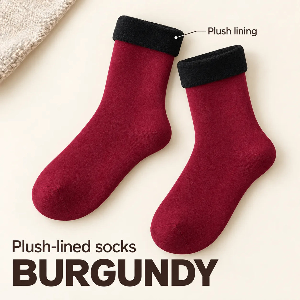 🧦 Fleece-Lined Cozy Socks – Warm Winter Comfort, Two Ways to Wear