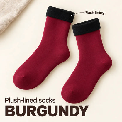 🧦 Fleece-Lined Cozy Socks – Warm Winter Comfort, Two Ways to Wear