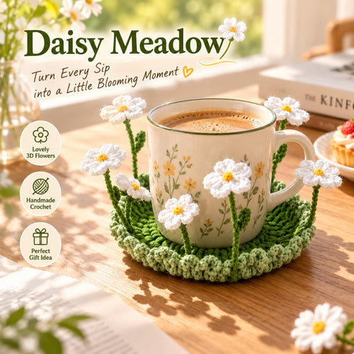 💐Handmade Pop-Up Flower Coaster – A Blooming Surprise for Every Cup