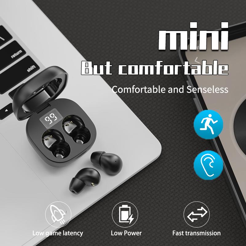 😴 Mini Invisible Sleep Earbuds – Bluetooth 5.4 True Wireless Headphones 🎧
