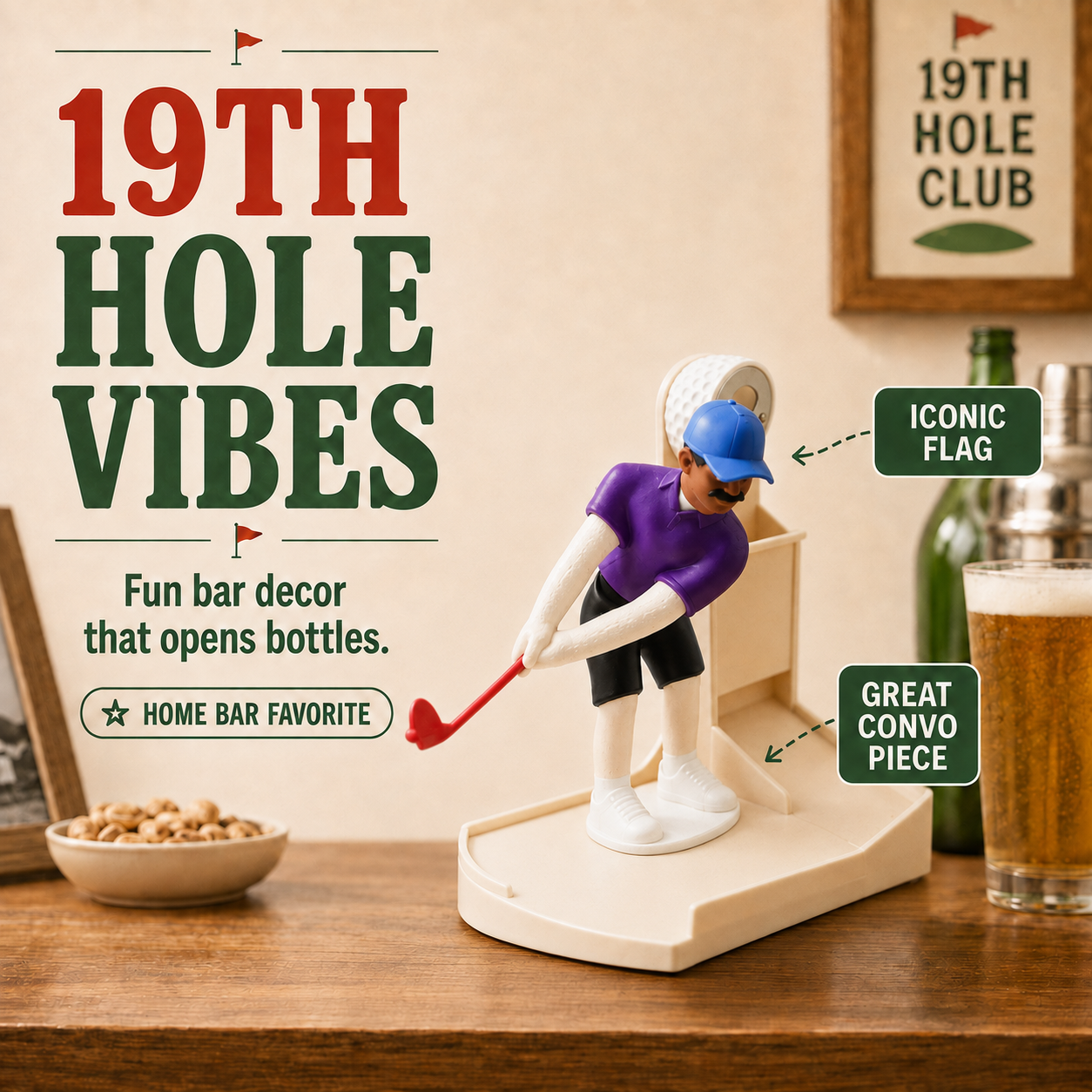 🍻 Hole-in-One Funny Golf Bottle Opener