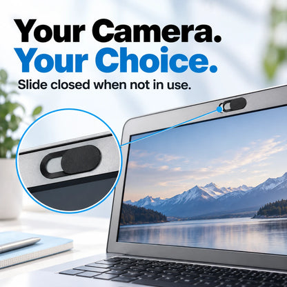🔒 Sliding Camera Privacy Covers – 20-Pack, Black & White