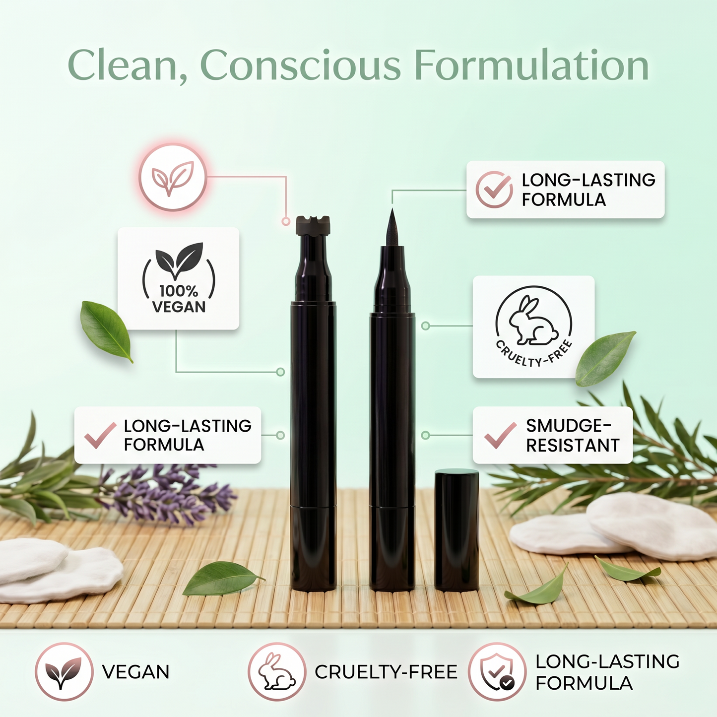 2-in-1 Bat Design Stamp & Precision Liner Pen