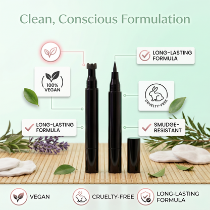 2-in-1 Bat Design Stamp & Precision Liner Pen