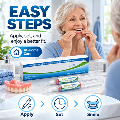 Temporary Soft Denture Reline Kit – Comfortable Fit & Cushioning