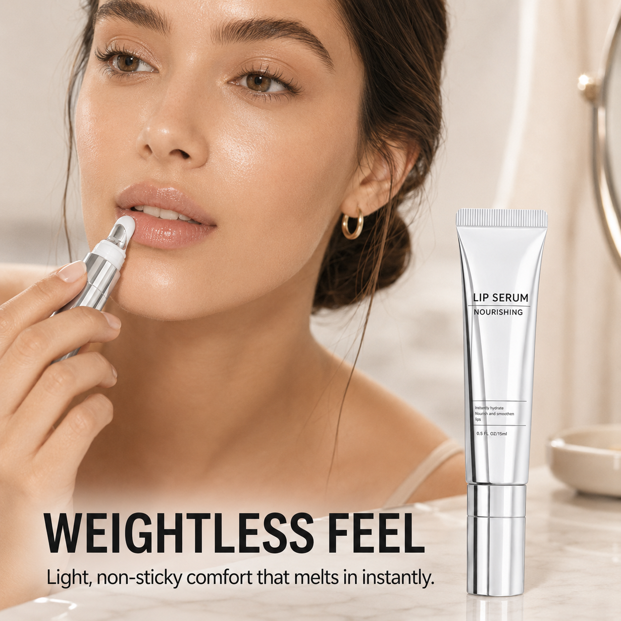 "Say Goodbye to Dry Flakes. Meet Your New Favorite Lip Serum."
