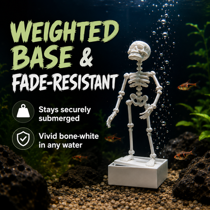 🌊 Fish-Safe Poseable Skeleton Decor 💀