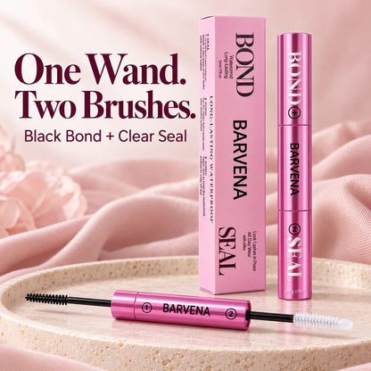 ✨ 2-in-1 Lash Bond & Seal for DIY Cluster Lashes 💗 Black Bond + Clear Seal