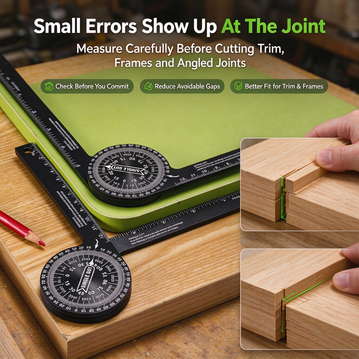 360° AdAdjustable Woodworking Angle Finder
