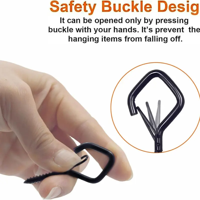 🔩 35PCS Safety Screw Eye Hooks – Strong & Secure Hanging 💪