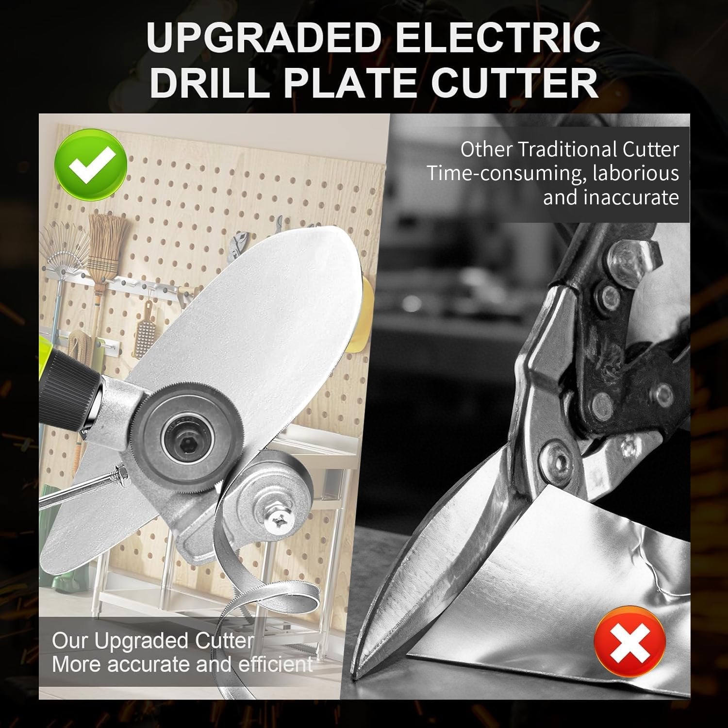 🛠️Sheet Metal Cutter Drill Attachment