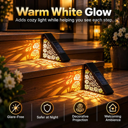 🔥Hot sales✨Solar Step Lights | Dusk-to-Dawn Outdoor Lighting with IP65 Weather Resistance & No Wiring 🌙