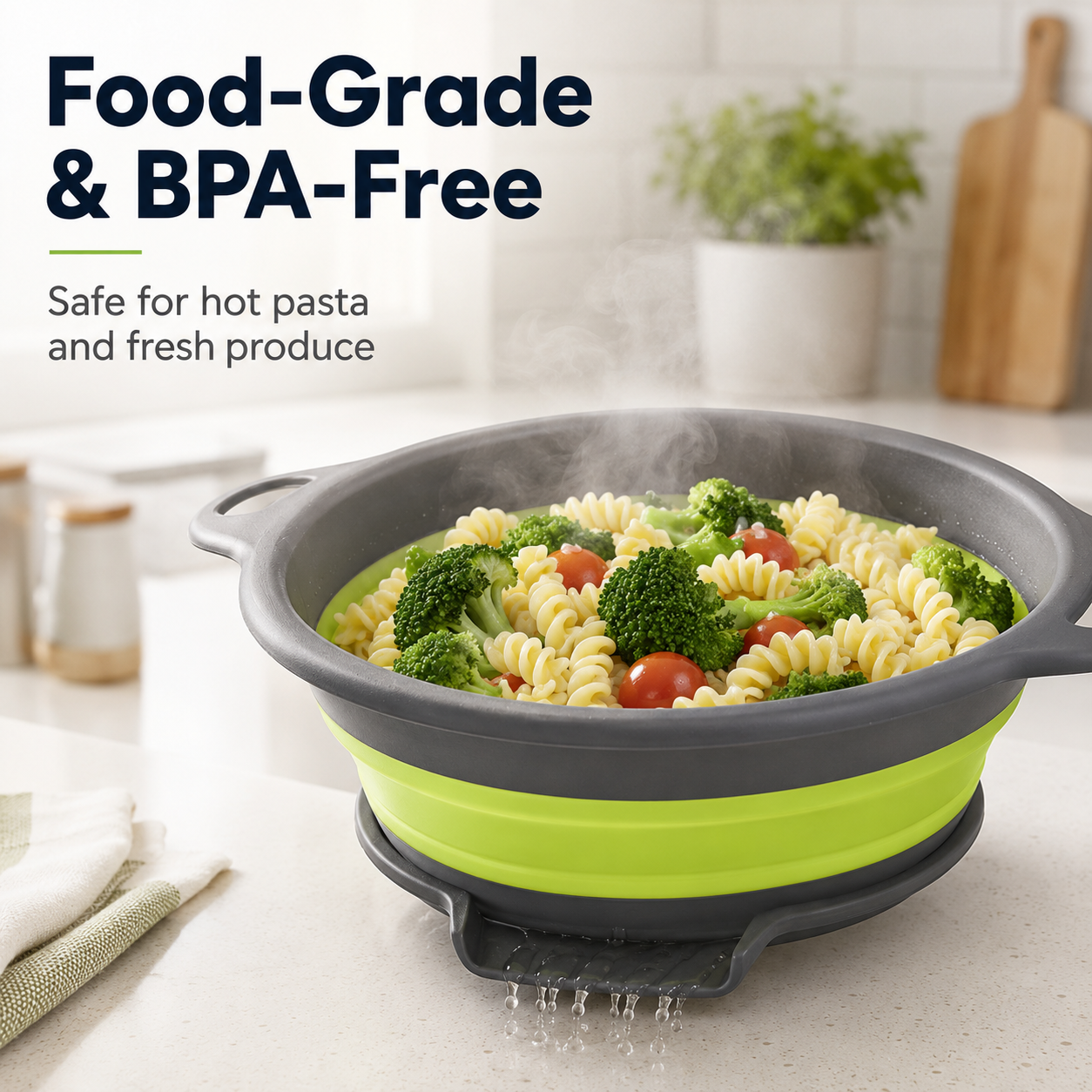 🌊Foldable Drain Basket Set - with Drain Base