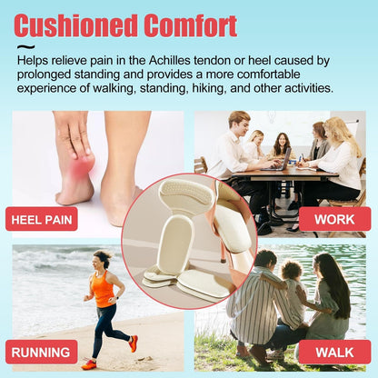 🌟 Soft Heel Cushion Pads 👣 Anti-Slip Comfort Protection