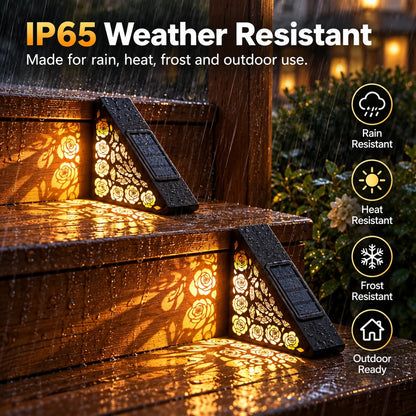 🔥Hot sales✨Solar Step Lights | Dusk-to-Dawn Outdoor Lighting with IP65 Weather Resistance & No Wiring 🌙