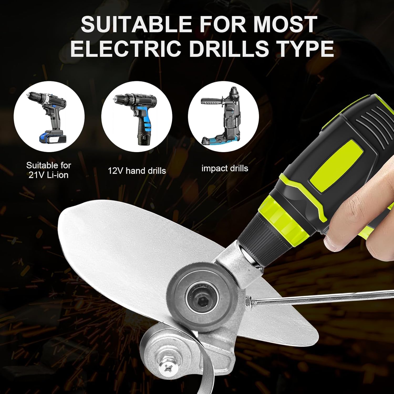 🛠️Sheet Metal Cutter Drill Attachment