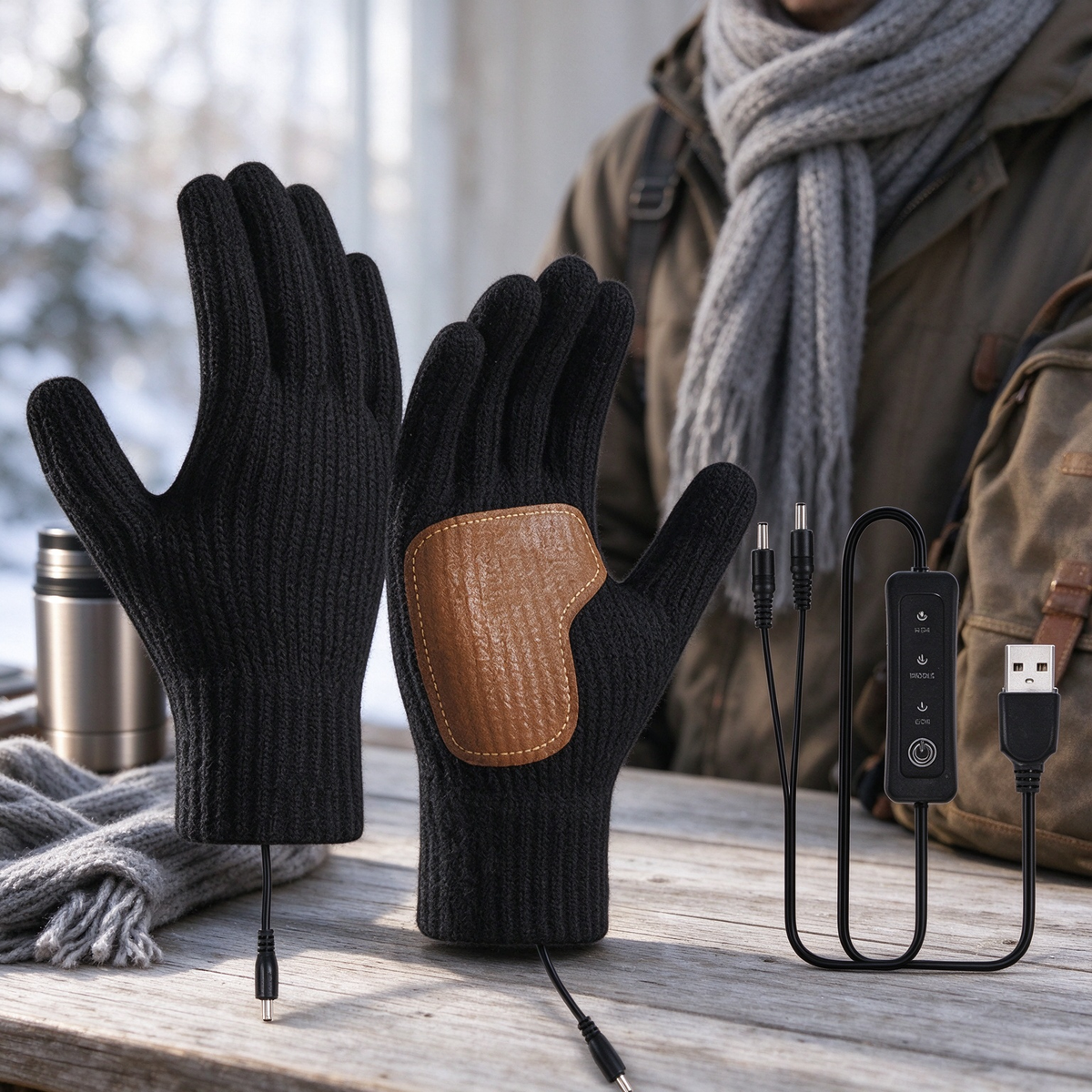 USB Heated Winter Gloves