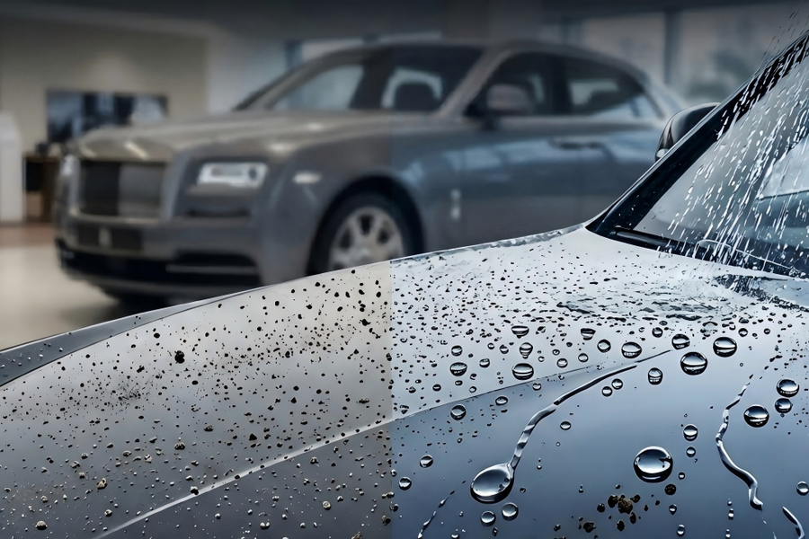💦 Hydrophobic + scratch & oxidation resistance.