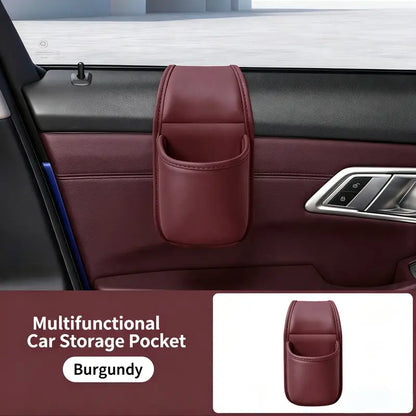 🚘Premium Leather Car Door Storage Pocket
