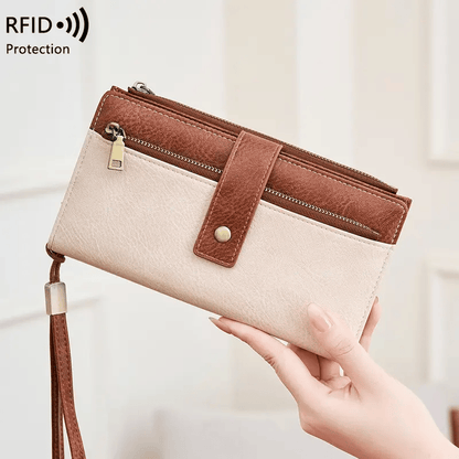 women-s-long-wallet-stylish-clutch-elegant-solid-color-rfid-blocking-leather-wallet-3588