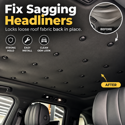 🚗🛡️50 Pack Car Roof Headliner Repair Buttons- Fabric Covered Retainer Screws