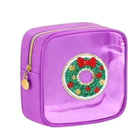 🎄 Christmas Tree-Shaped Transparent Cosmetic Bag — Festive Travel Organizer