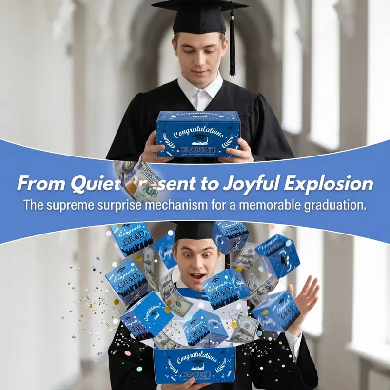 🎓✨ 2026 Graduation Pop-Up Surprise Gift Box – Wow Effect!