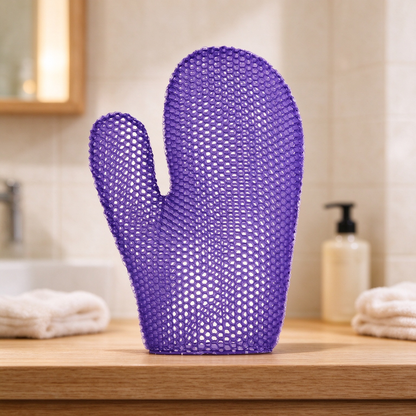 Honeycomb mesh shower scrub gloves