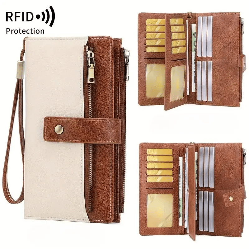 women-s-long-wallet-stylish-clutch-elegant-solid-color-rfid-blocking-leather-wallet-3588