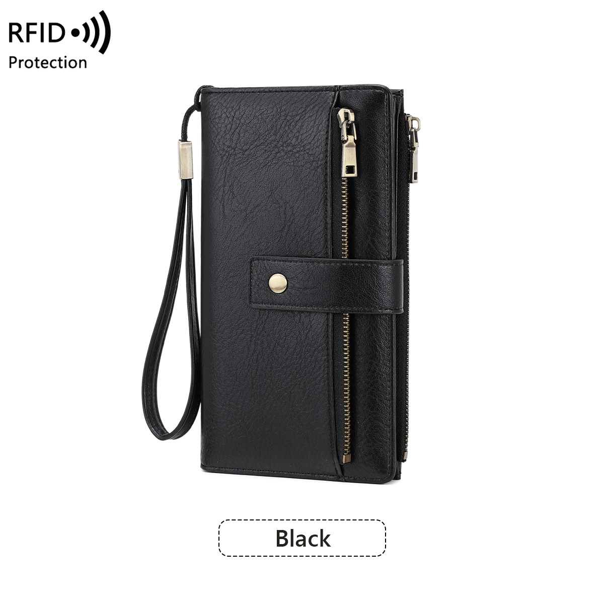 women-s-long-wallet-stylish-clutch-elegant-solid-color-rfid-blocking-leather-wallet-3588