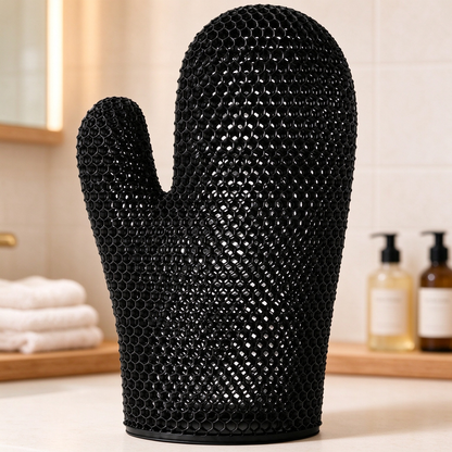 Honeycomb mesh shower scrub gloves