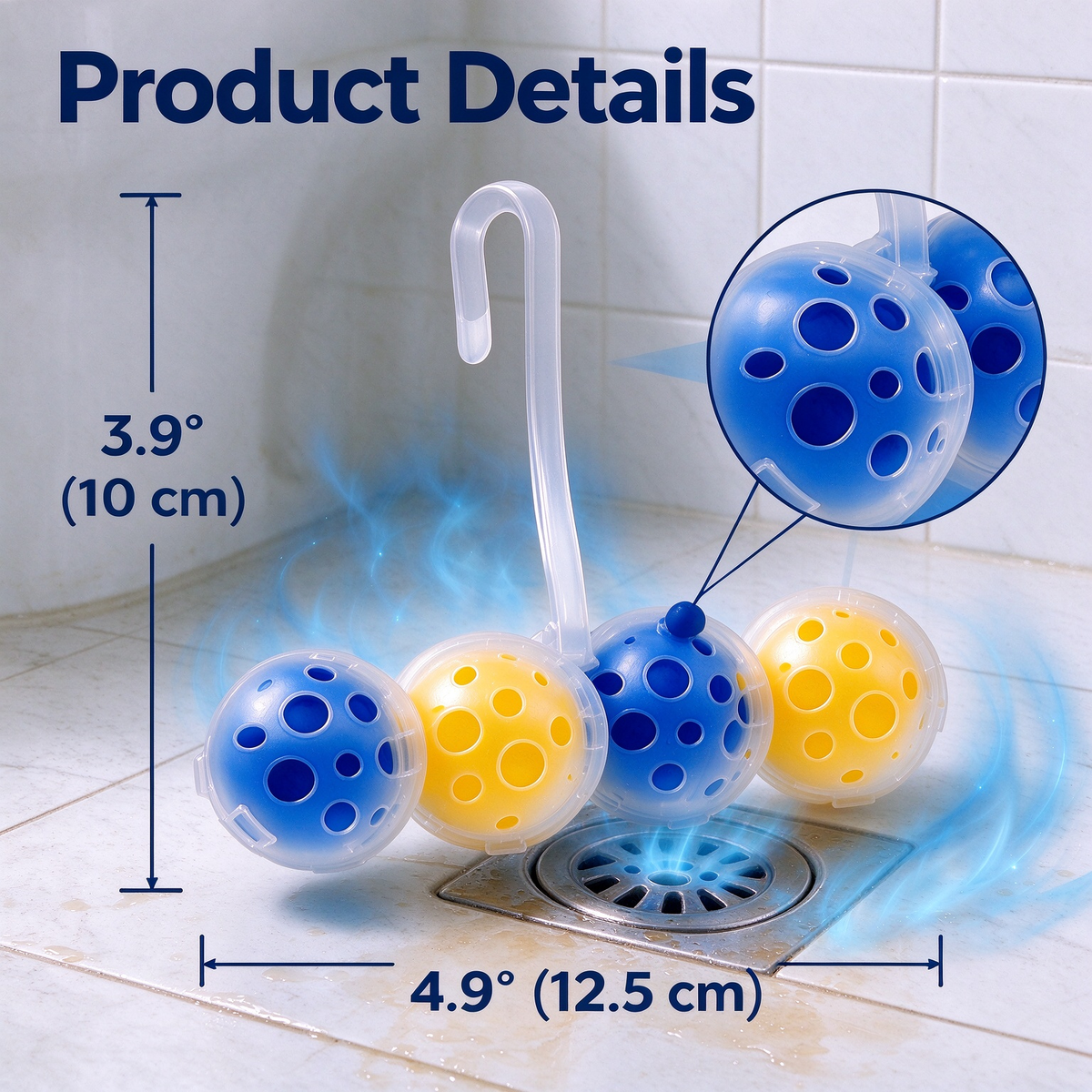 Bathroom refreshing cleaning ball(3Pcs)