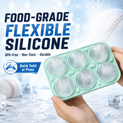 🍹 Cool Your Drinks! 3D Sports Ball Ice Mold