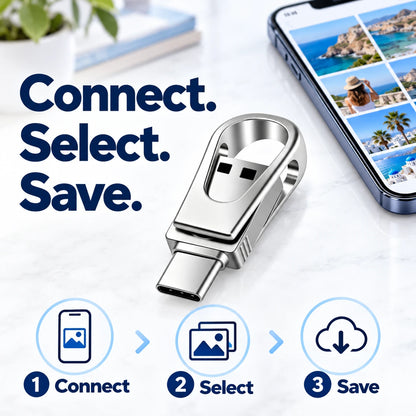 USB Flash Drive for Photos & Files | Less Clutter 📱