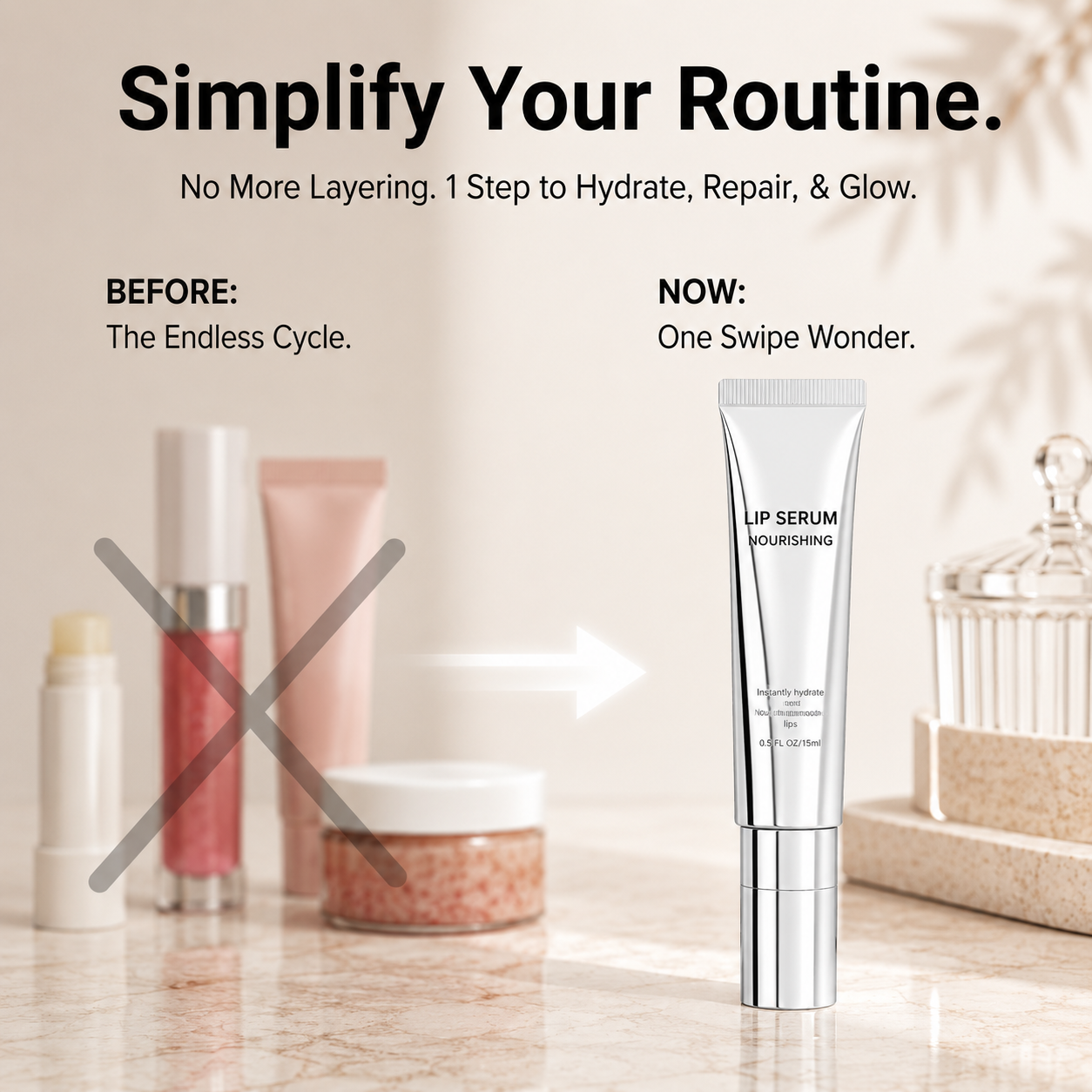 "Say Goodbye to Dry Flakes. Meet Your New Favorite Lip Serum."