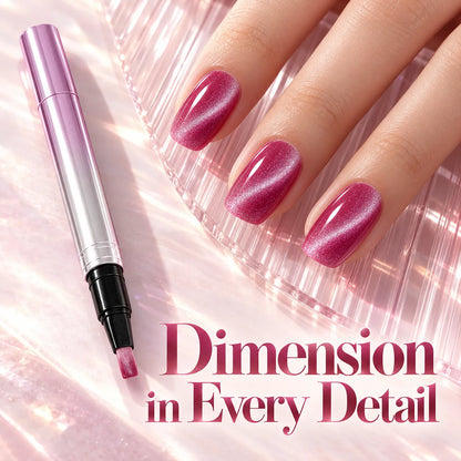 ✨ Cat Eye Nail Polish Pen – Shimmering Color & Glossy Finish in 5 Shades 💅