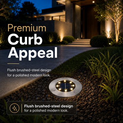 🌟 Solar Stainless Steel In-Ground Garden Lights 🌟