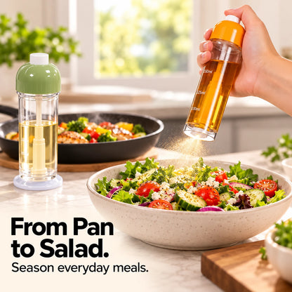 Press-to-Spray Kitchen Bottle 🧴 Even Oil & Vinegar